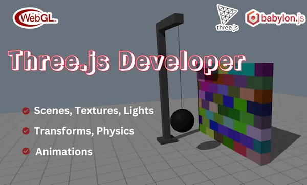 img of Interactive 3D websites built with Three.js, Babylon.js